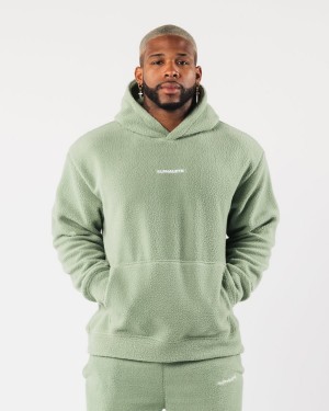 Alphalete King Hoodie Miesten Huppari Sage | AZXWU-7964