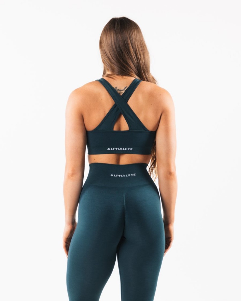 Alphalete Amplify Bra Naisten Urheiluliivi Midnight | XZJHG-2937
