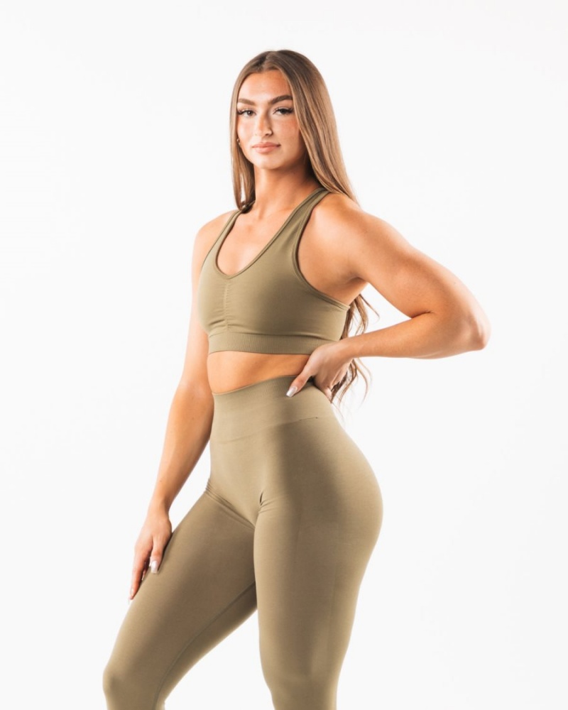 Alphalete Amplify Bra Naisten Urheiluliivi Willow | HEBRO-9273