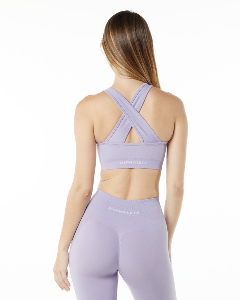 Alphalete Amplify Bra Naisten Urheiluliivi Misty Lilac | YVCBT-0237