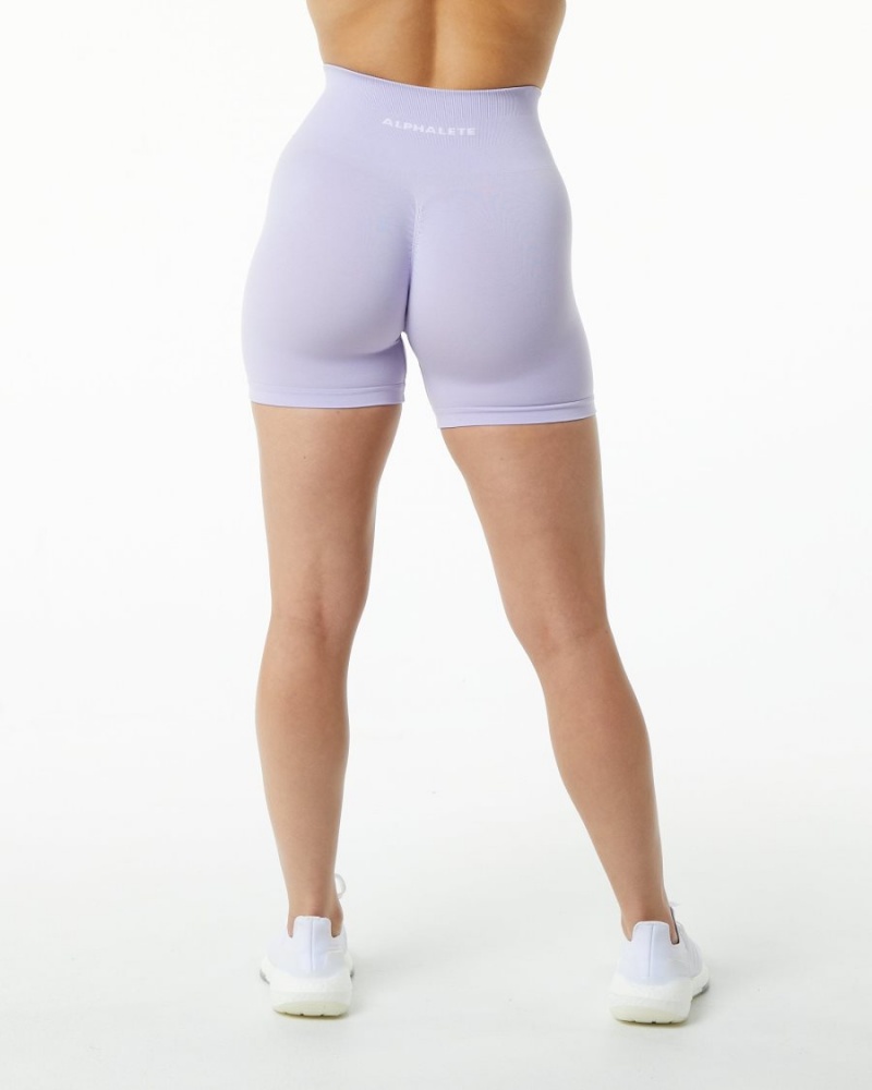 Alphalete Amplify Lyhyt 4.5" Naisten Shortsit Misty Lilac | OVLUR-2531