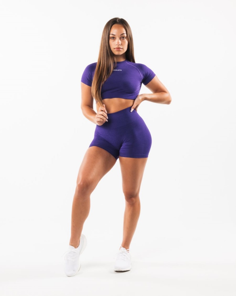 Alphalete Amplify Lyhyt 4.5" Naisten Shortsit Violetit | GIJXM-0513