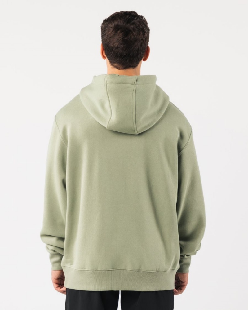 Alphalete Core Hoodie Miesten Huppari Sage | CZRWM-0593