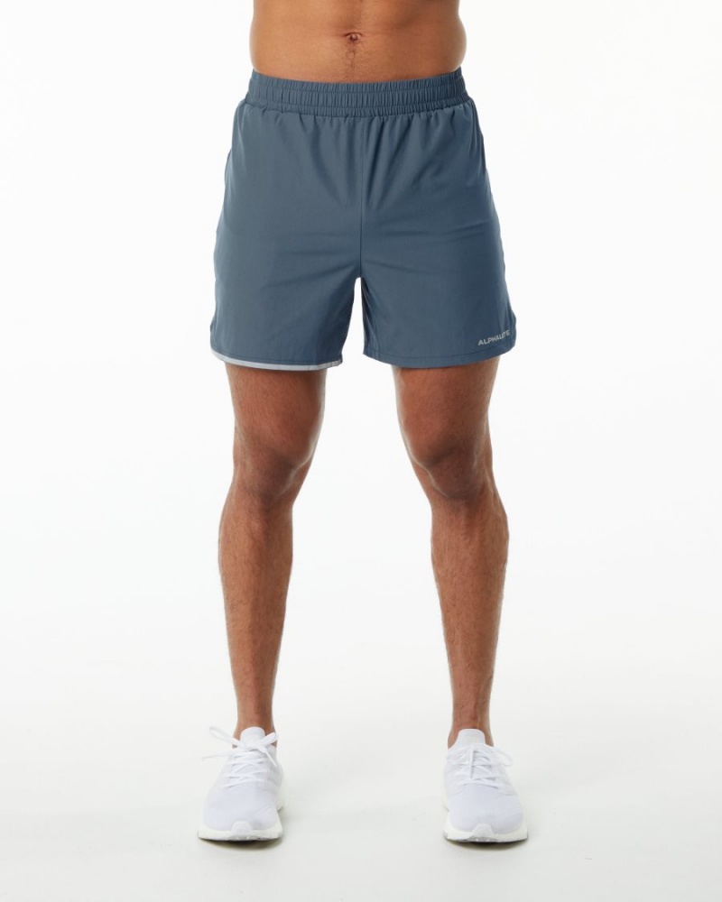 Alphalete Core Stride Lyhyt 5” Miesten Shortsit Sininen | RXOUF-6158