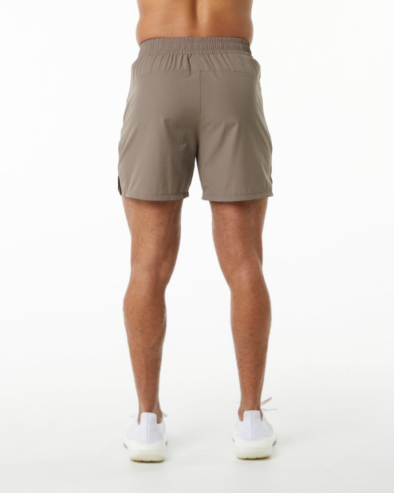 Alphalete Core Stride Lyhyt 5” Miesten Shortsit Mocha | MAKVQ-1379