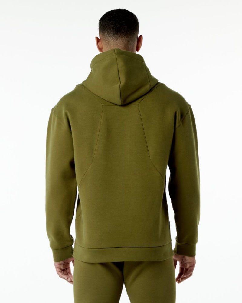 Alphalete ELMTS Hoodie Miesten Huppari Moss | IWRKG-1359
