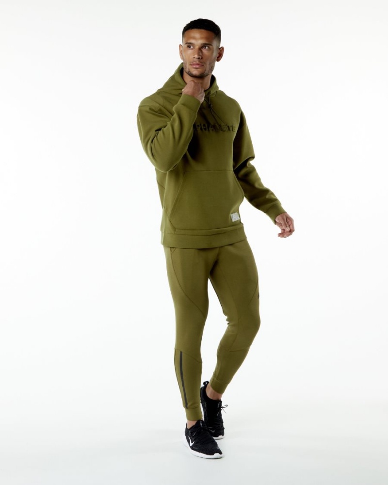 Alphalete ELMTS Hoodie Miesten Huppari Moss | IWRKG-1359