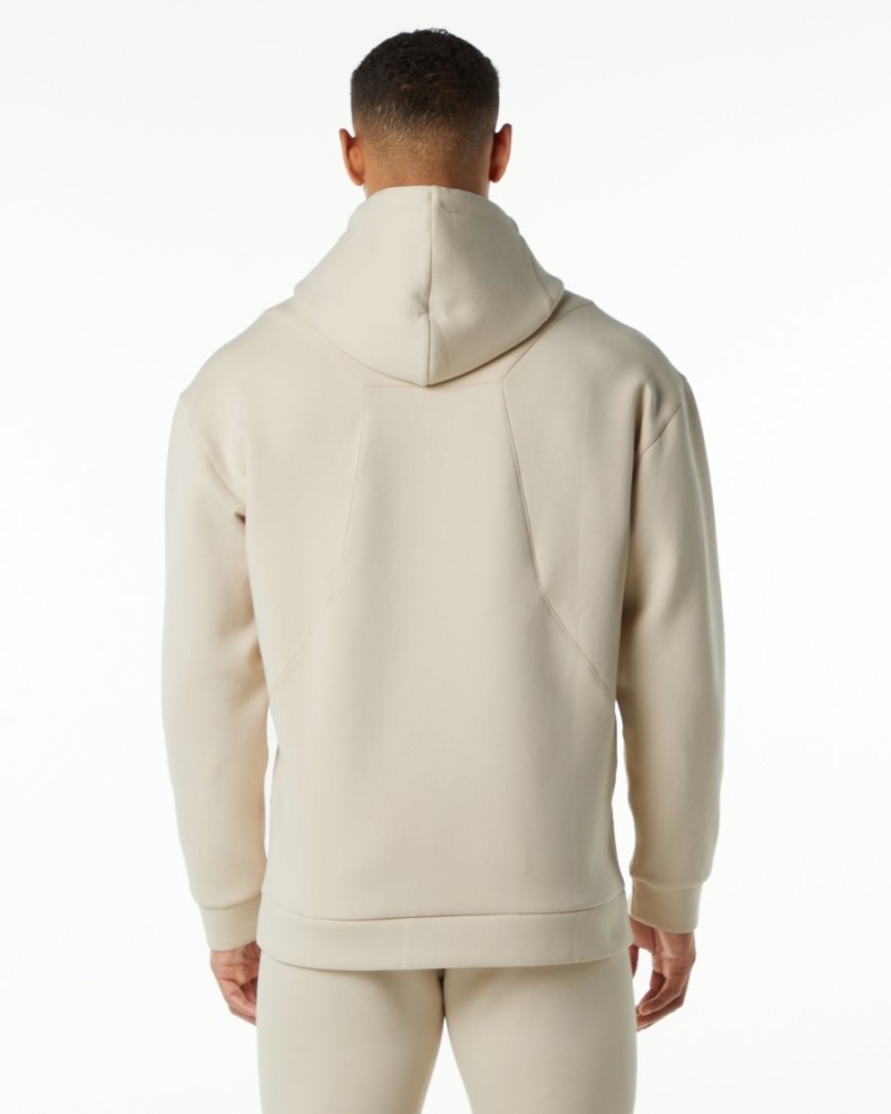 Alphalete ELMTS Hoodie Miesten Huppari Vanilla | FESUI-8602