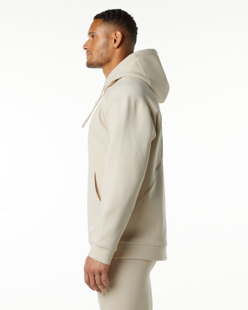Alphalete ELMTS Hoodie Miesten Huppari Vanilla | FESUI-8602
