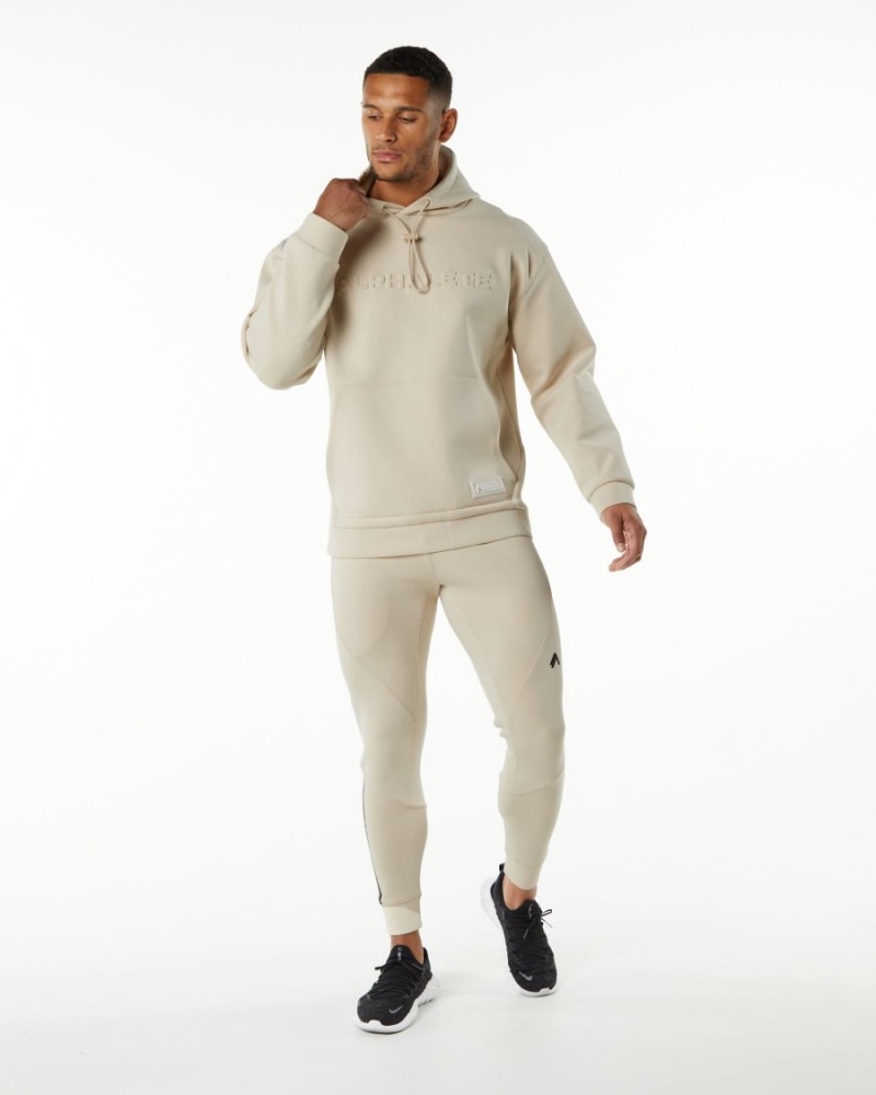 Alphalete ELMTS Hoodie Miesten Huppari Vanilla | FESUI-8602