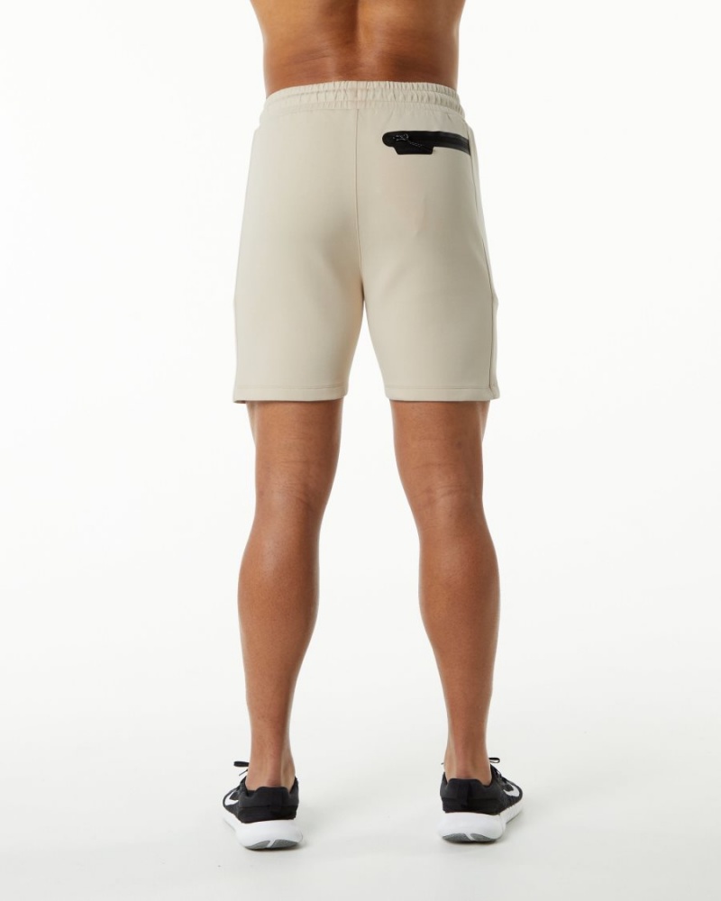 Alphalete ELMTS Urheilulliset Lyhyt 6" Miesten Shortsit Vanilla | ODFUZ-4268