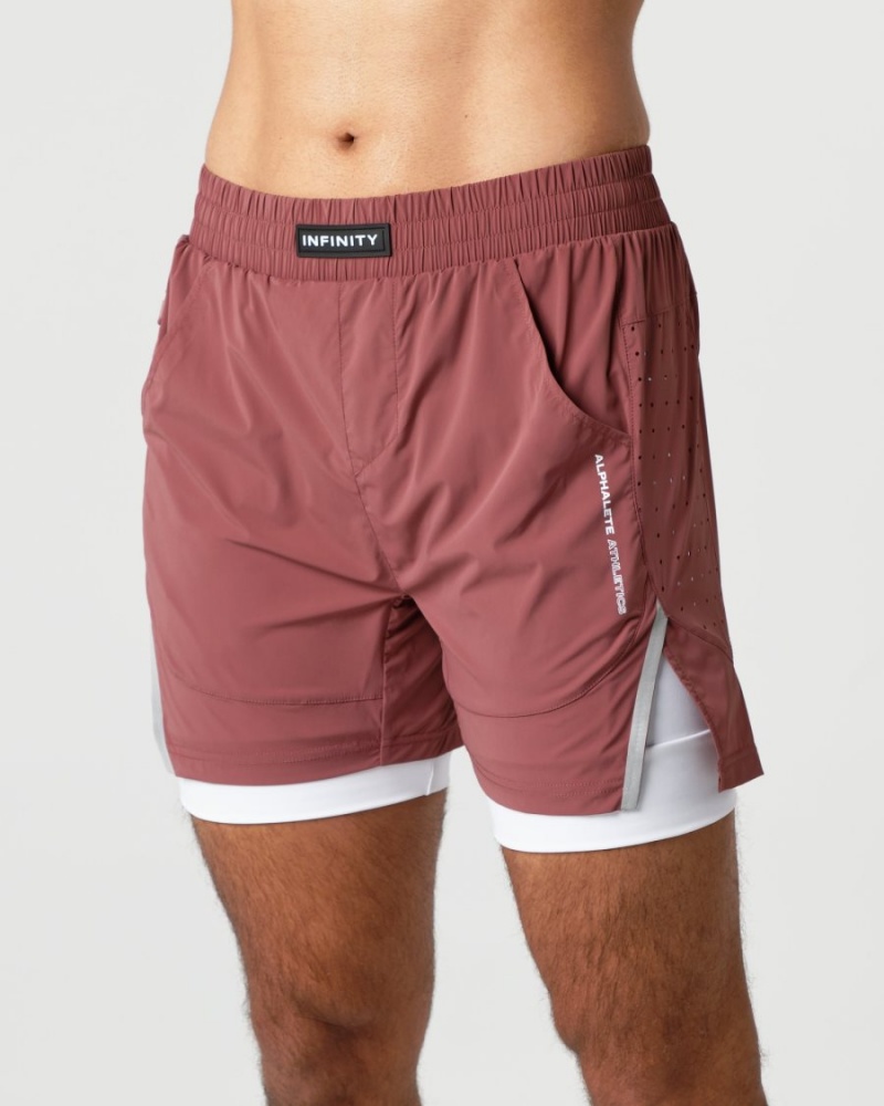 Alphalete Infinity Speed Lyhyt 5.5" Miesten Shortsit Autumn | QFNEL-3179