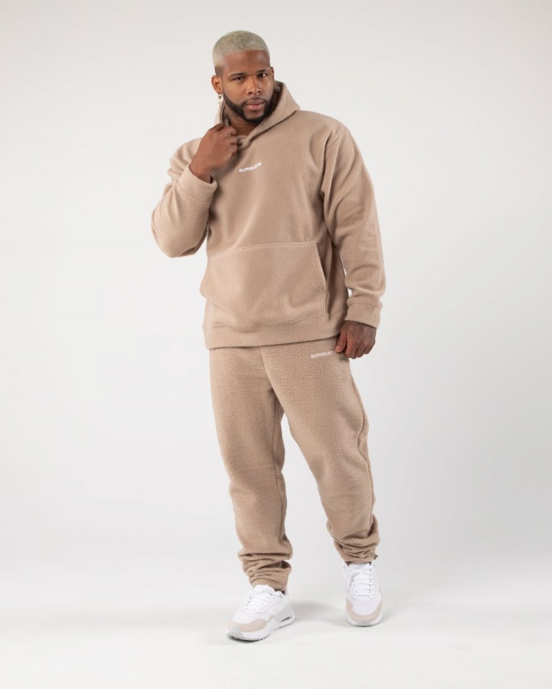 Alphalete King Hoodie Miesten Huppari Linen | KLWBA-1953