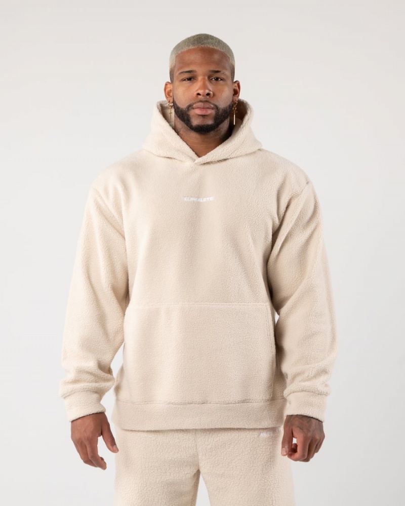 Alphalete King Hoodie Miesten Huppari Vanilla | BOGCK-2150