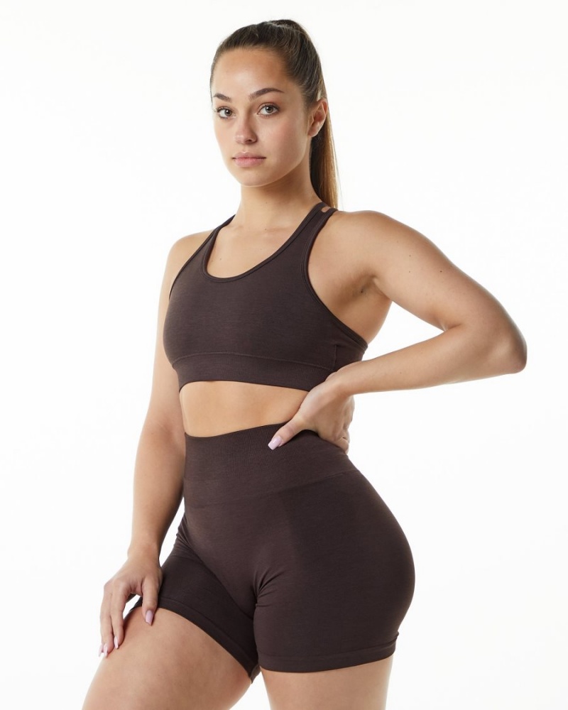 Alphalete Revival Bra Naisten Urheiluliivi Suklaa | OBHNR-3076