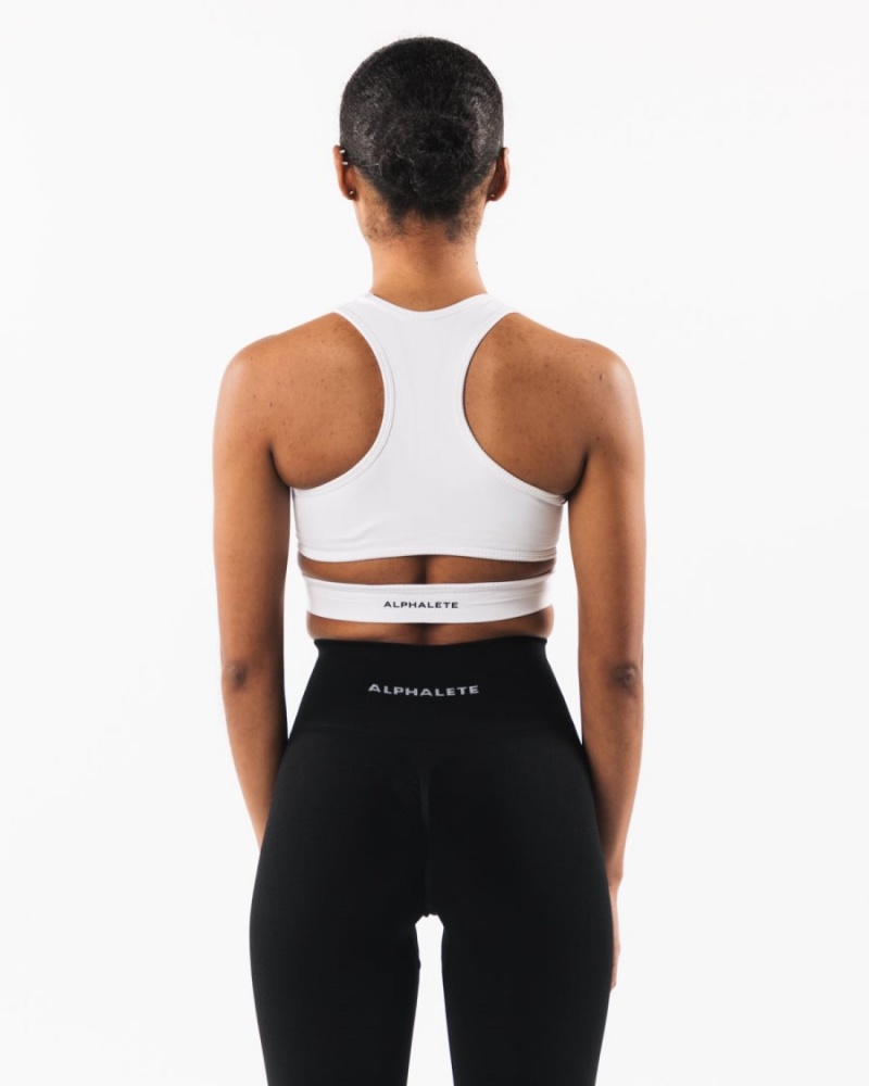 Alphalete Stratus Bra Naisten Urheiluliivi Valkoinen | AXCVB-7241