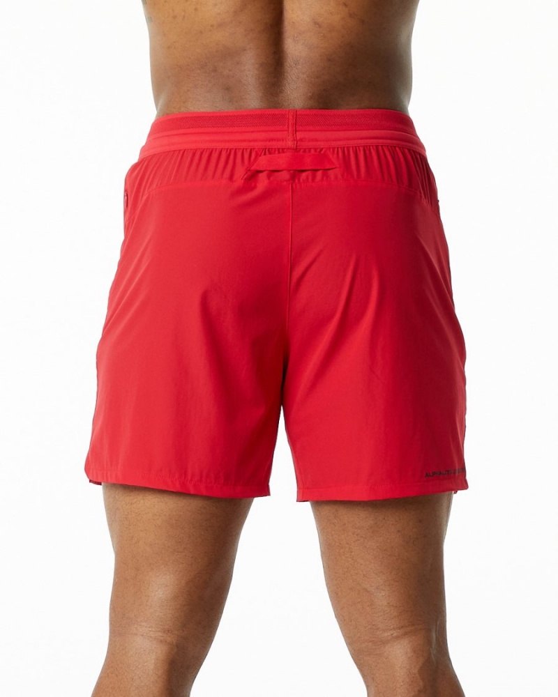 Alphalete Studio Lyhyt 6" Miesten Shortsit Punainen | DCNMK-7935