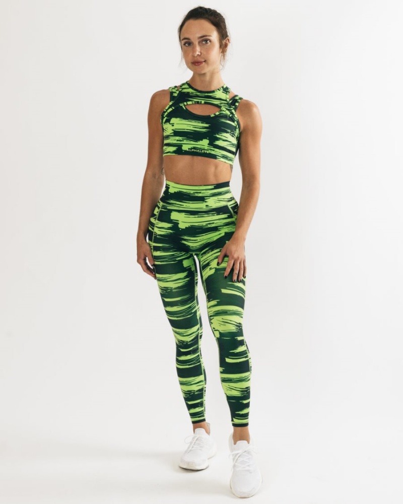 Alphalete Surface Keyhole Bra Naisten Urheiluliivi Camo | WDGLS-5124