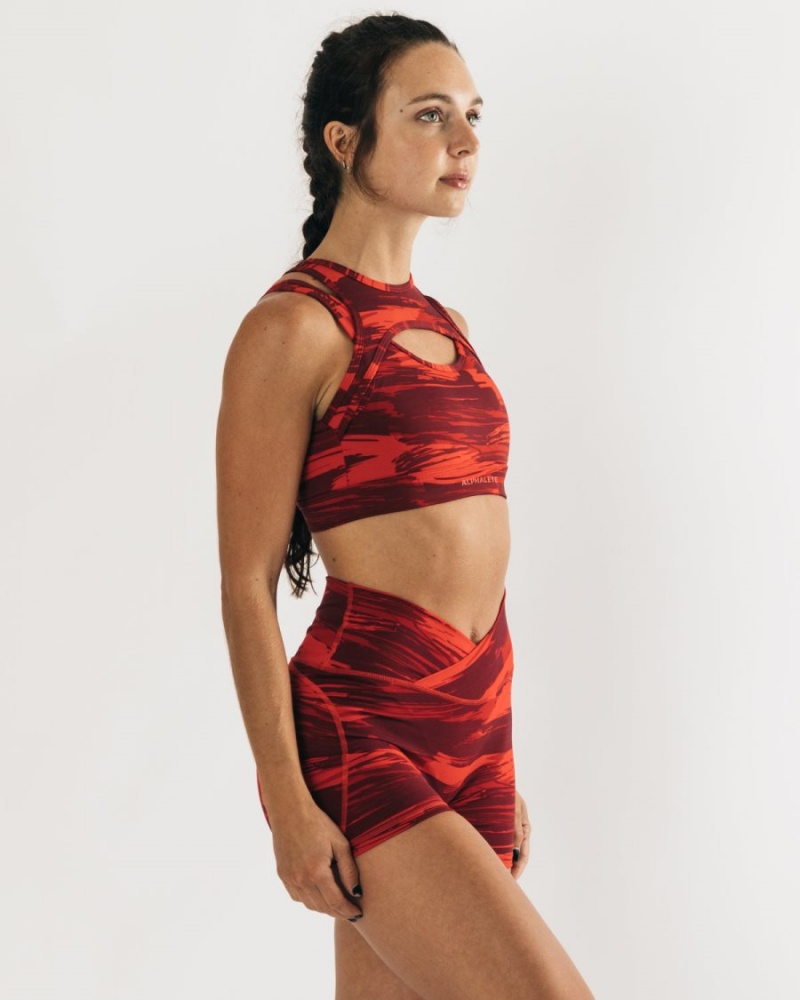 Alphalete Surface Keyhole Bra Naisten Urheiluliivi Camo | KFSNE-0413