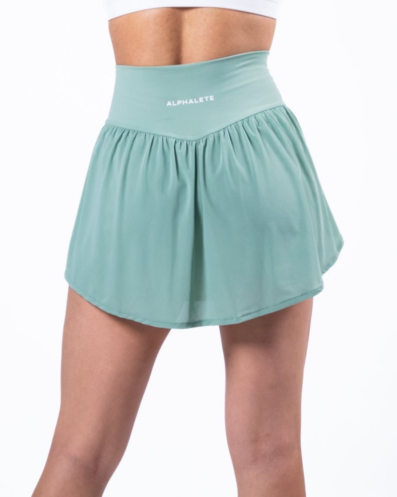 Alphalete Trace Skirt Naisten Golfhameet Jade | FBVUX-2618
