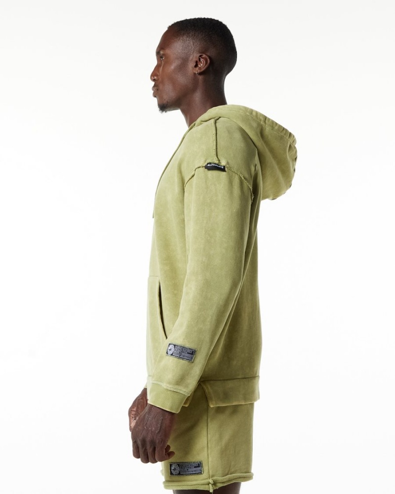 Alphalete Very Terry Hoodie Miesten Huppari Vihreä | TPZBS-7428